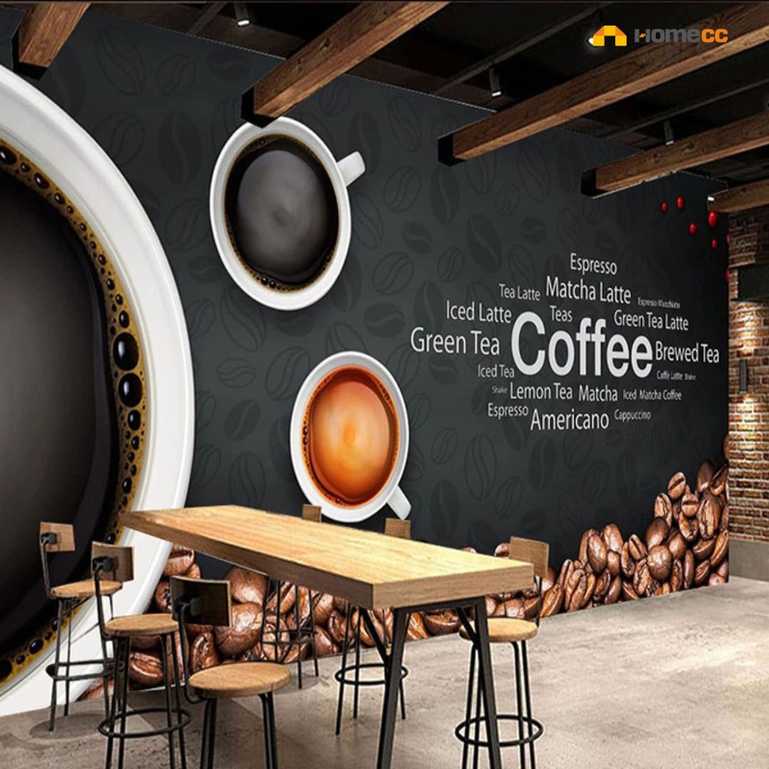 cafe duvar kaplama fikirleri