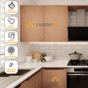 Real Kireçli Dişbudak Ahşap Yapışkanlı Kaplama Folyo 120cm | Mobilya, Duvar, Kapı İçin - VW861 - Görsel 1