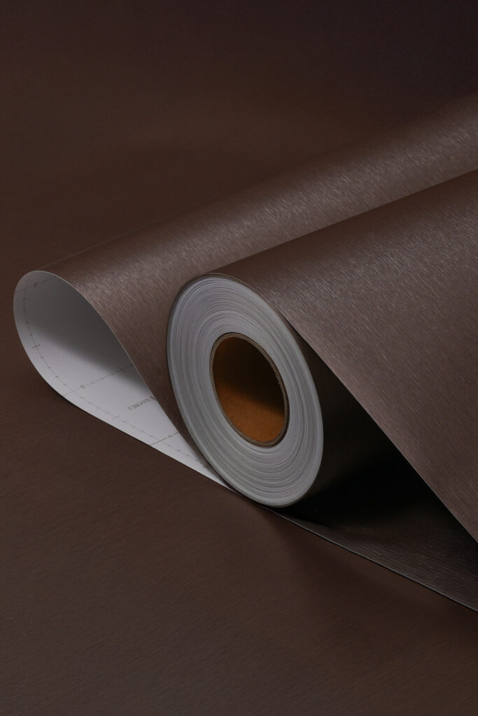 Premium Metal Bronz PVC Yapışkanlı Kaplama Folyo 120cm | Mobilya, Duvar, Kapı İçin - PM979